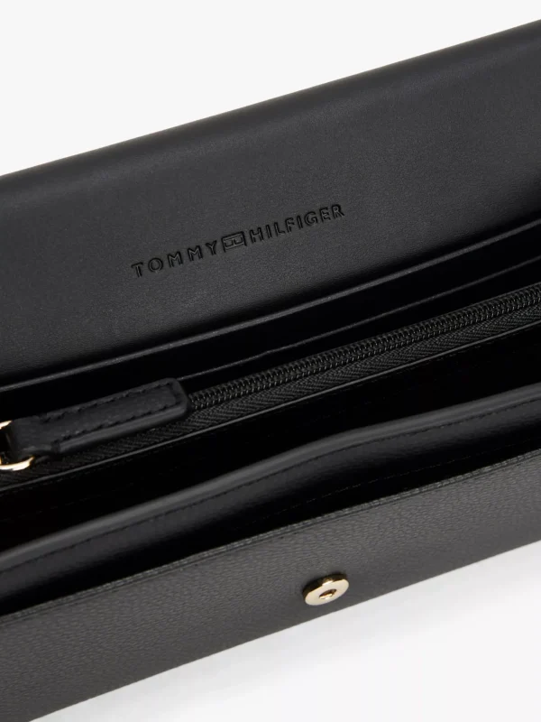 Tommy Hilfiger Geldbörse mit Umschlag und Verschluss BLACK Discount