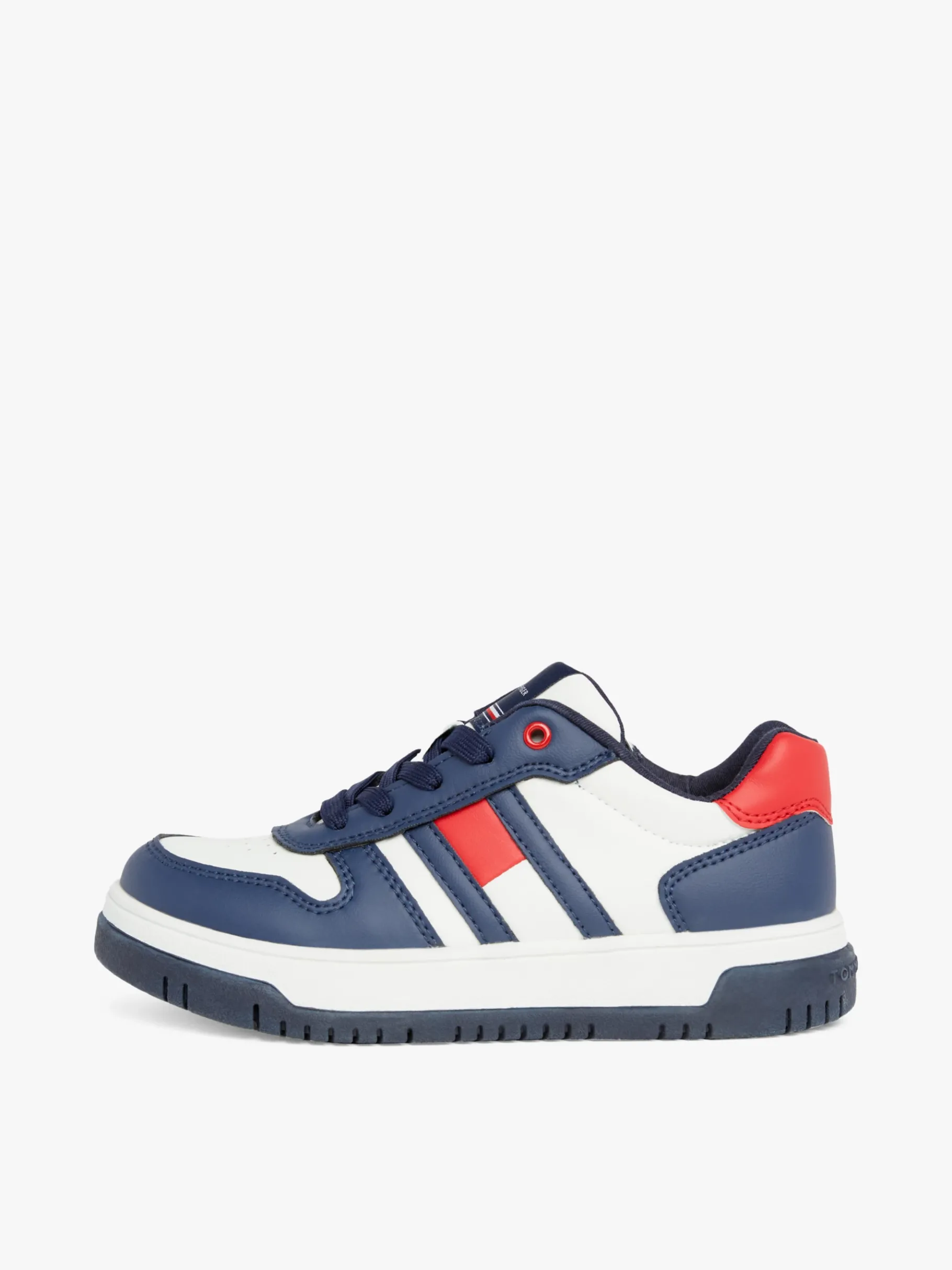 Tommy Hilfiger Genderneutraler Color Block-Sneaker BLUE/OFF WHITE/RED Shop