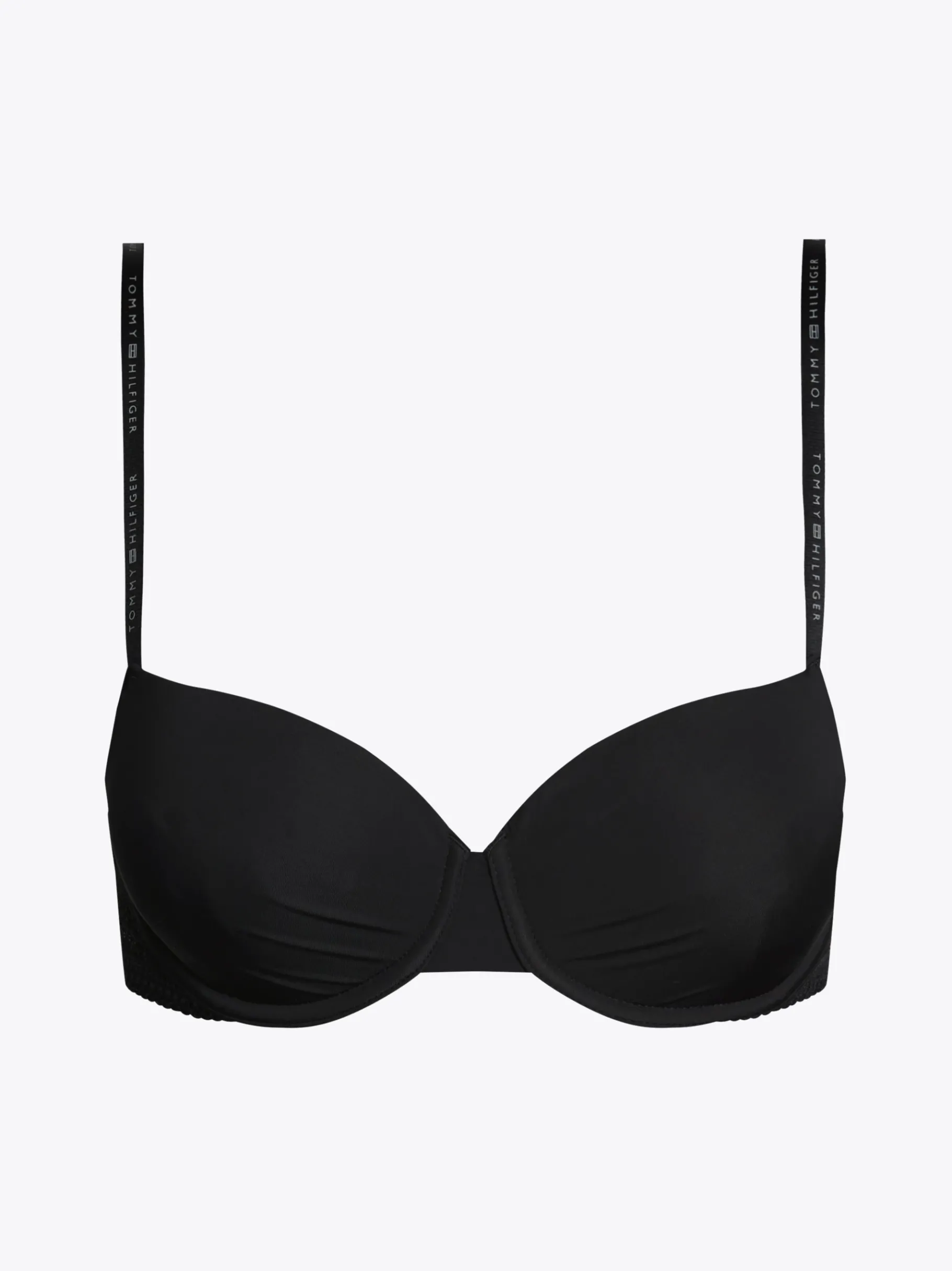 Tommy Hilfiger Gepolsterter Demi-Cup-BH BLACK Flash Sale