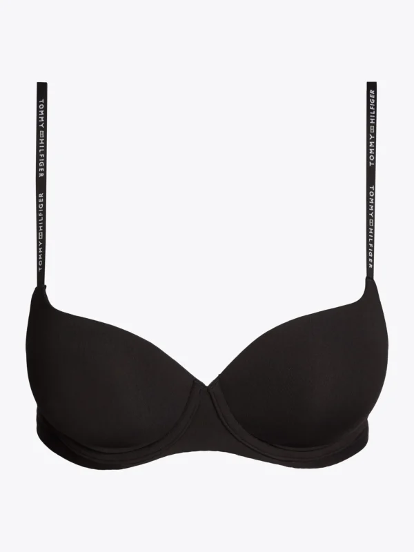 Tommy Hilfiger Gepolsterter Demi-Cup-BH mit Logo BLACK Flash Sale