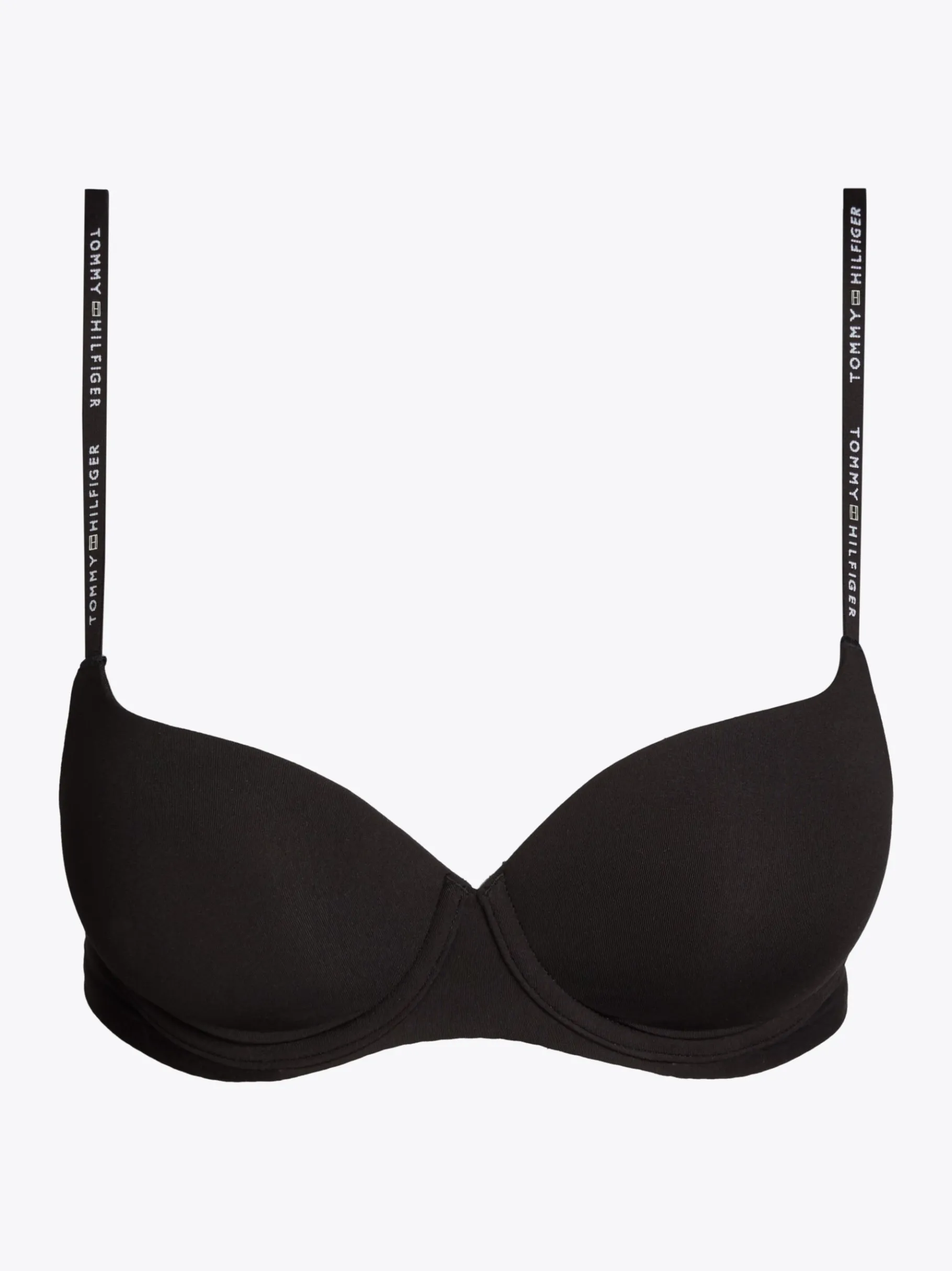 Tommy Hilfiger Gepolsterter Demi-Cup-BH mit Logo BLACK Flash Sale