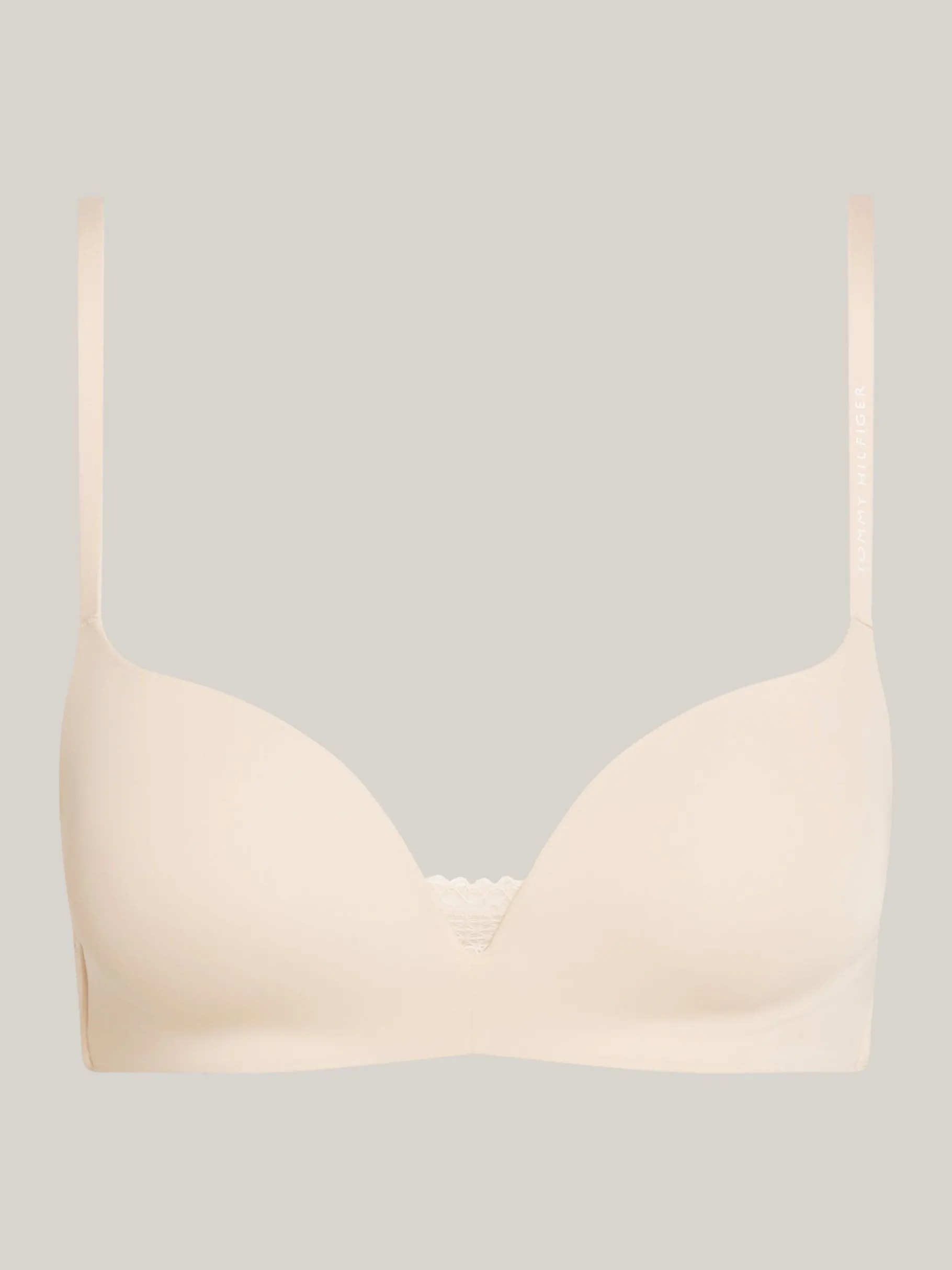 Tommy Hilfiger Gepolsterter Push-up-Triangle-BH ohne Bügel MISTY BLUSH Clearance
