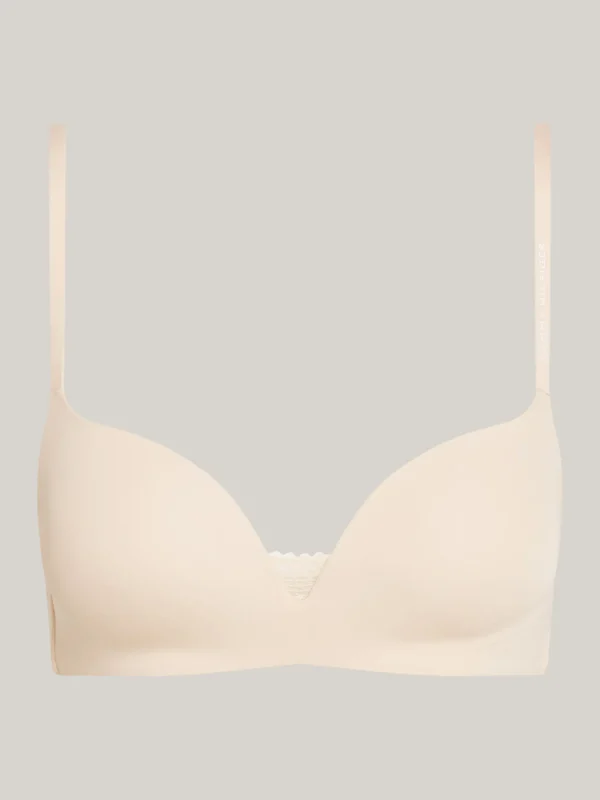 Tommy Hilfiger Gepolsterter Push-up-Triangle-BH ohne Bügel MISTY BLUSH Clearance