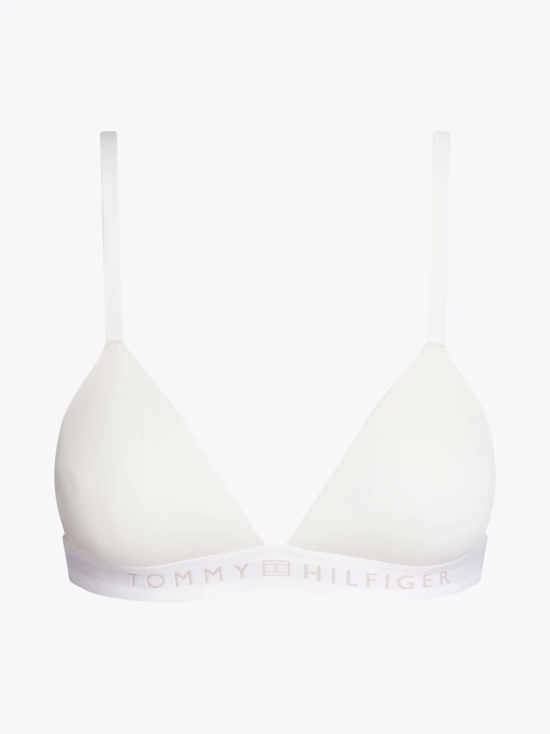 Tommy Hilfiger Gepolsterter Triangel-BH mit Logo IVORY Clearance