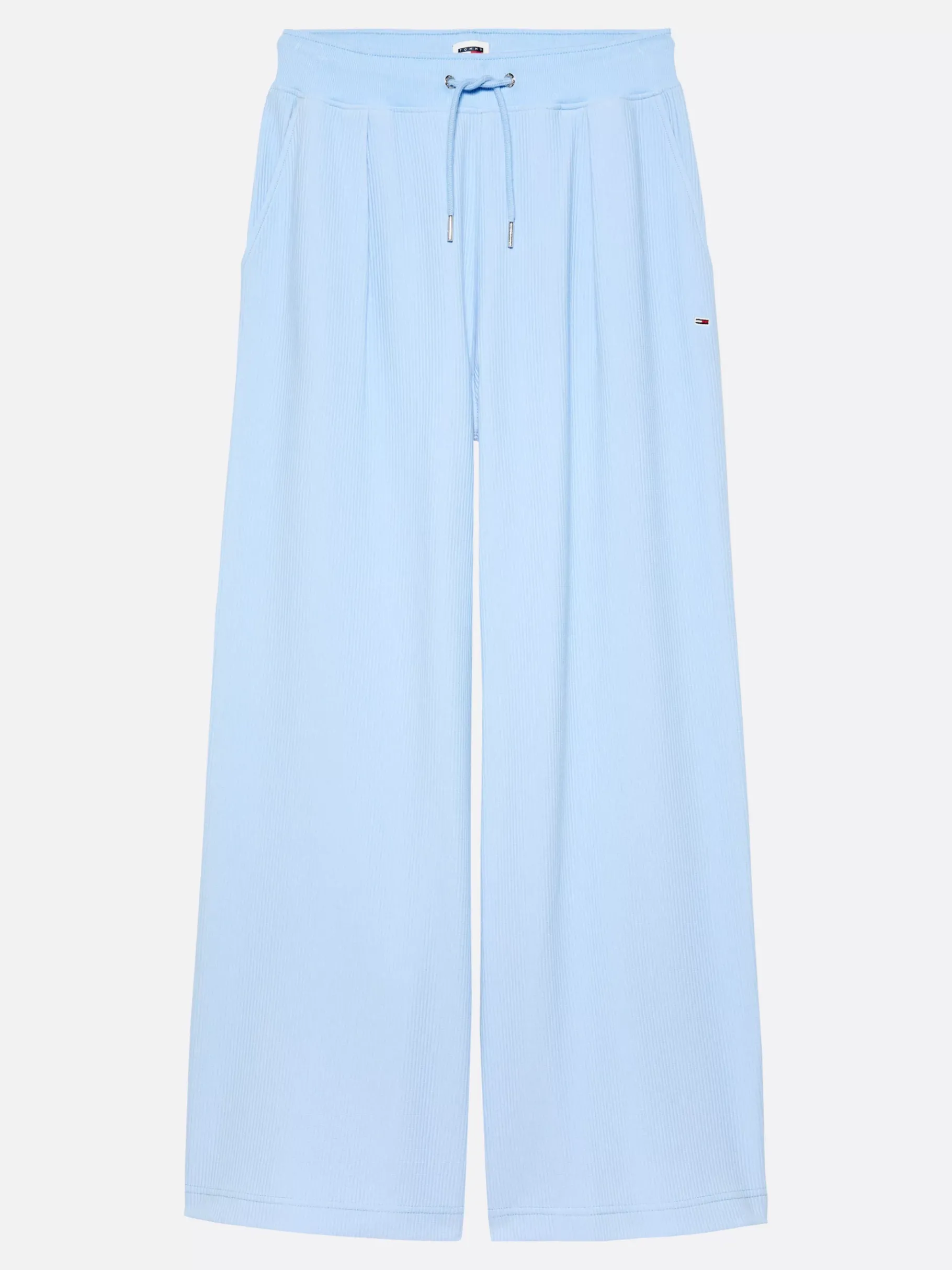Tommy Hilfiger Gerippte Ottoman-Jogginghose mit weitem Bein VESSEL BLUE Shop