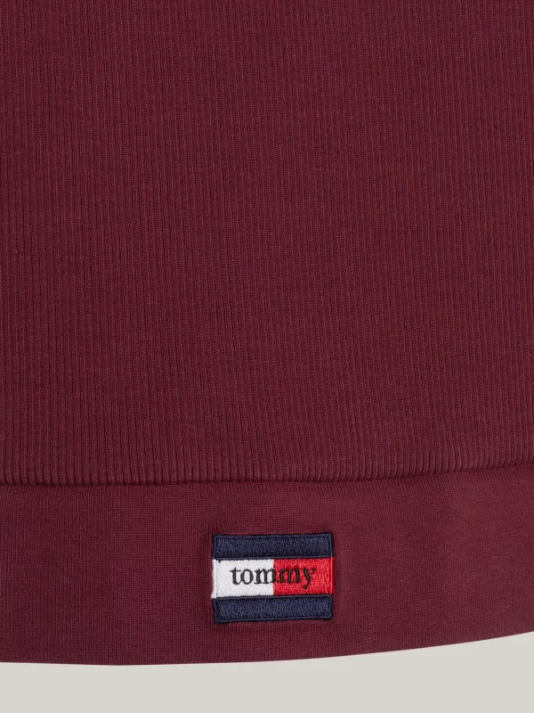 Tommy Hilfiger Geripptes Cropped Fit Racerback-Tanktop DEEP ROUGE Cheap