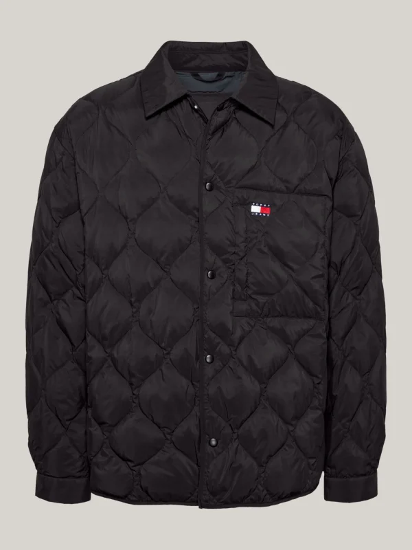 Tommy Hilfiger Gesteppte Casual Fit Daunen-Shacket BLACK Shop
