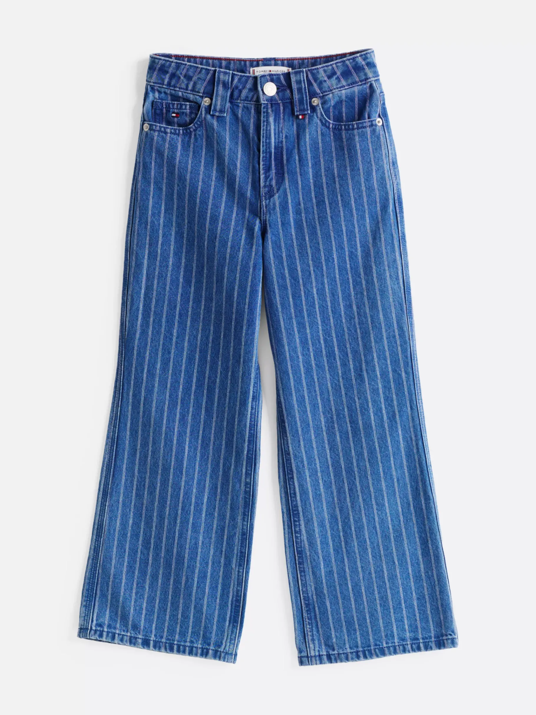 Tommy Hilfiger Gestreifte Jeans mit weitem Bein STRIPEDENIM Outlet