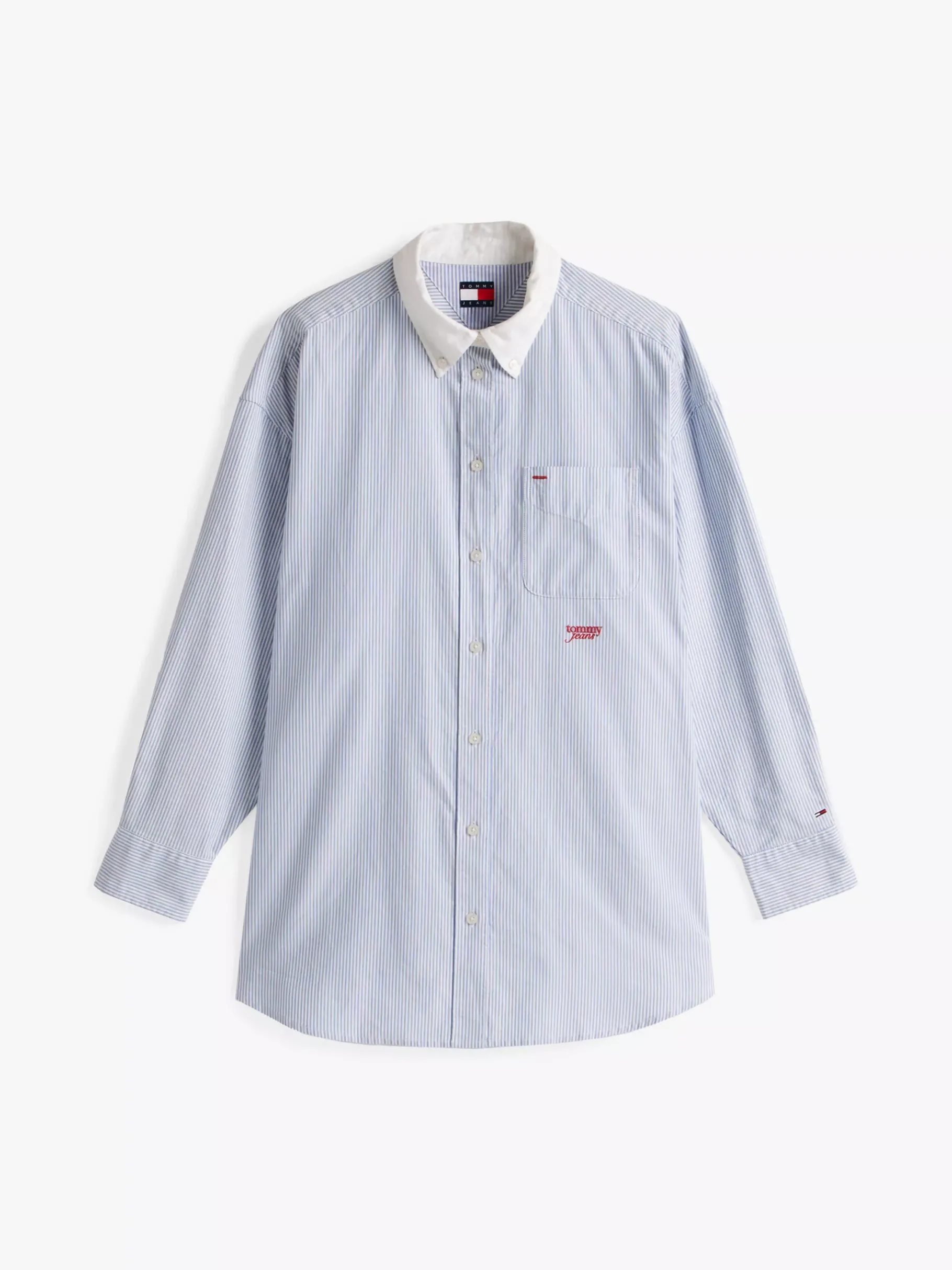 Tommy Hilfiger Gestreifte Oversized Fit Bluse NAVY/WHITE STRIPE Clearance