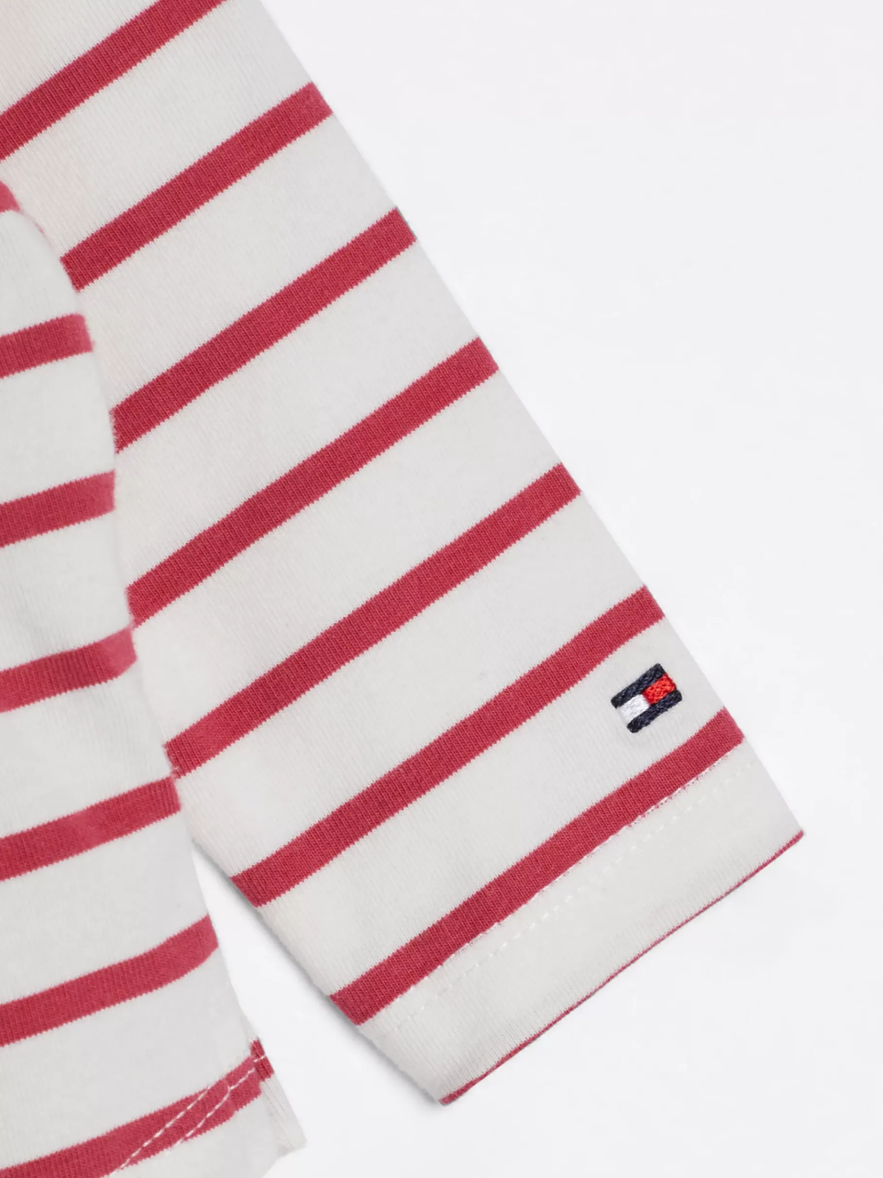 Tommy Hilfiger Gestreifter Baby-Einteiler HERITAGE PINK STRIPE Discount