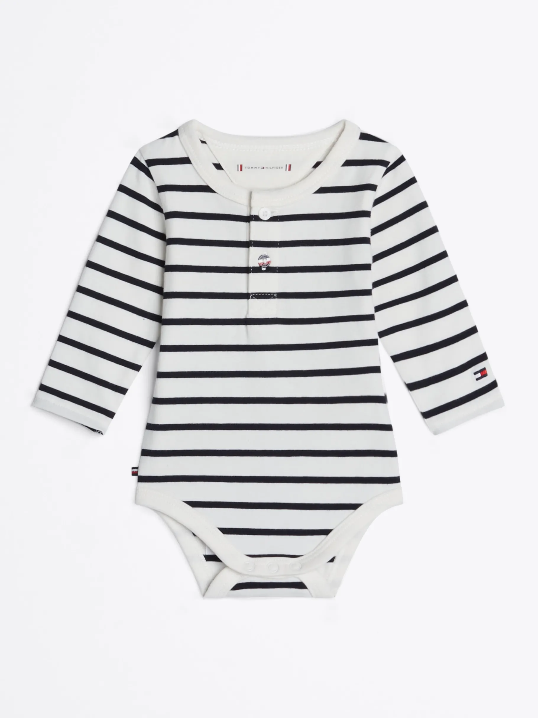 Tommy Hilfiger Gestreifter Langarm-Body DESERT SKY Cheap