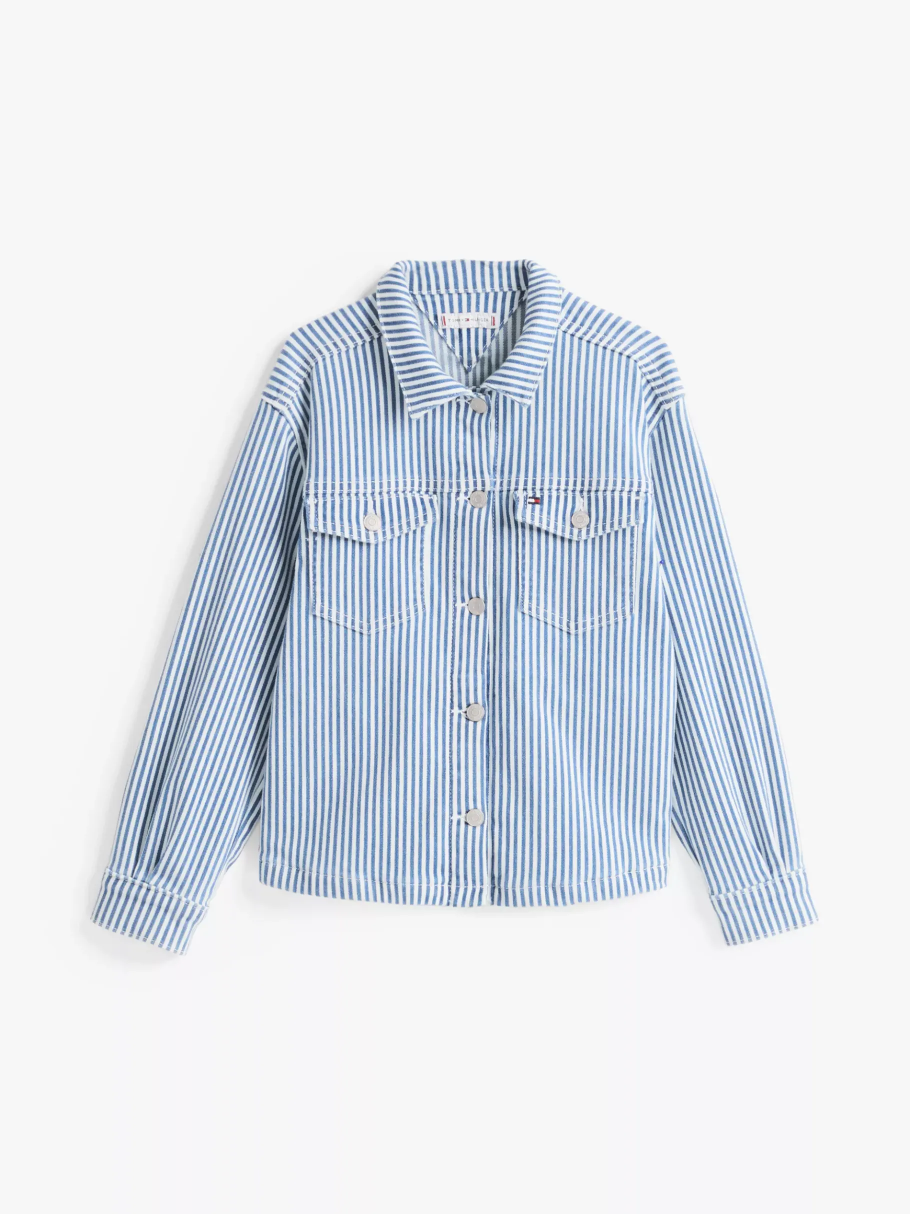 Tommy Hilfiger Gestreiftes Overshirt aus Denim STRIPE Store