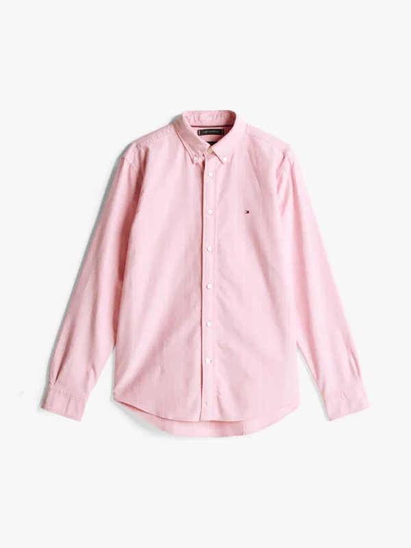 Tommy Hilfiger Gestreiftes Regular Fit Hemd MEDIUM RED / MULTI Best Sale