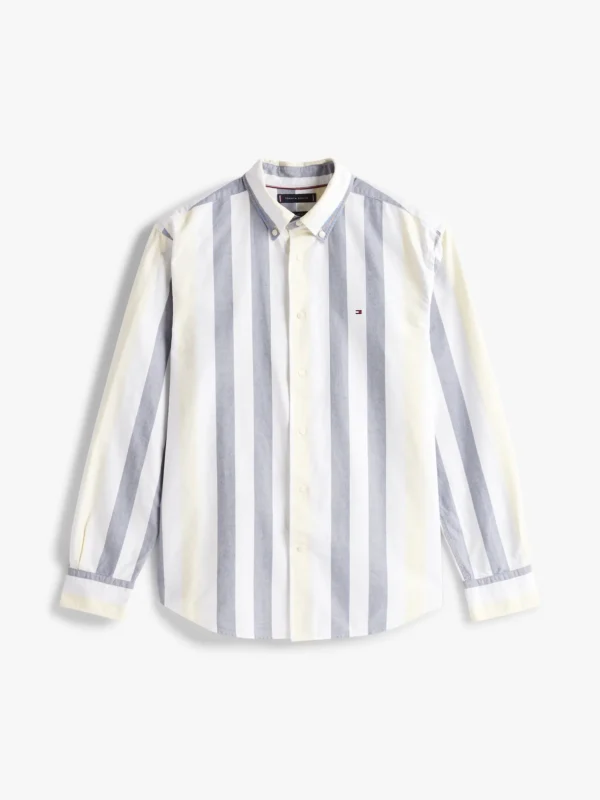 Tommy Hilfiger Gestreiftes Relaxed Fit Oxford-Hemd CITRONELLA / MULTI Hot