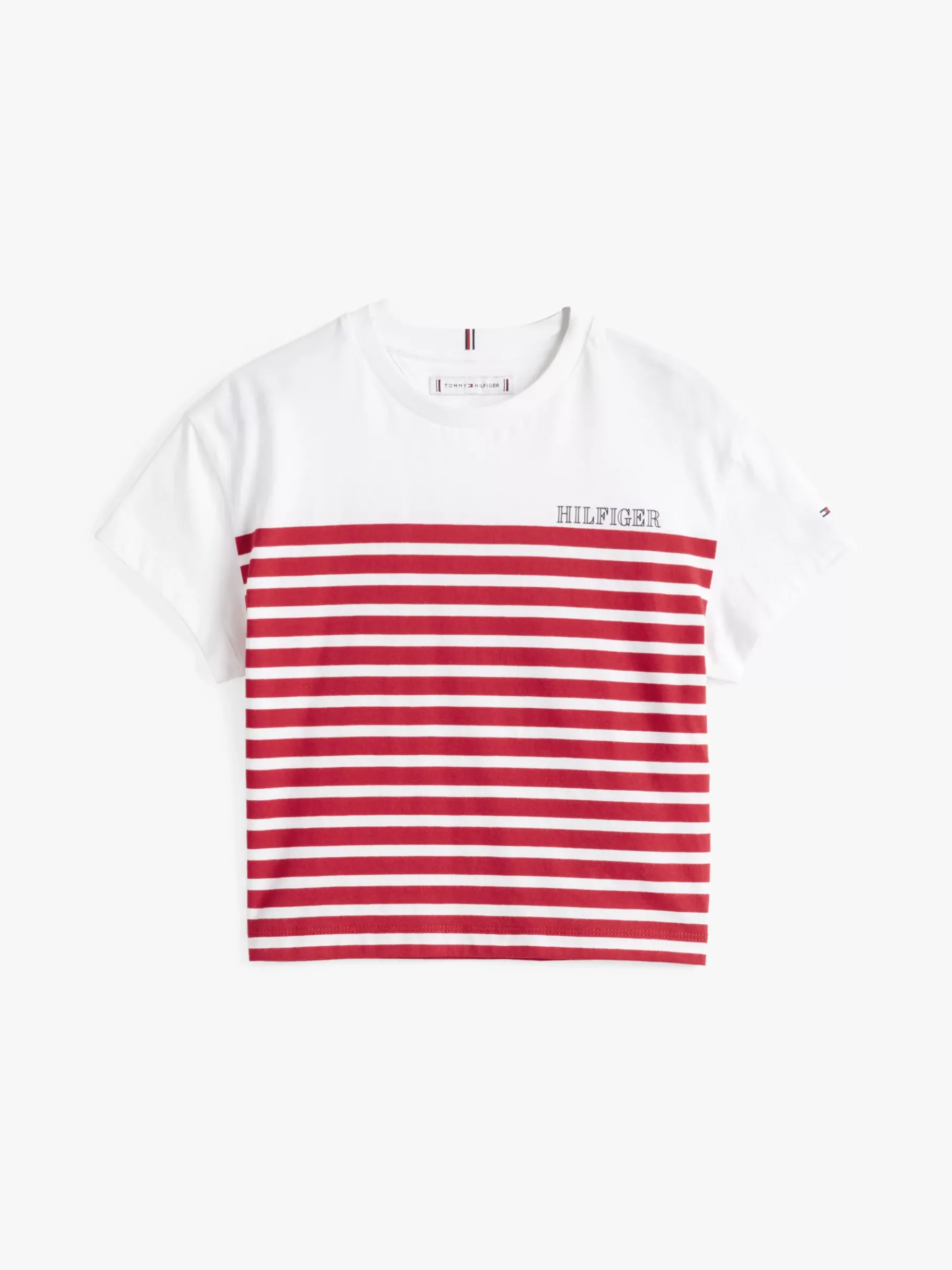 Tommy Hilfiger Gestreiftes Relaxed Fit T-Shirt PRIMARY RED STRIPES Best