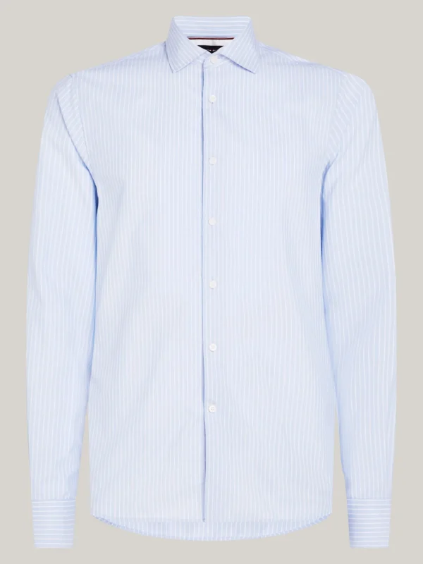 Tommy Hilfiger Gestreiftes Slim Fit Hemd VESSEL BLUE / OPTIC WHITE Clearance