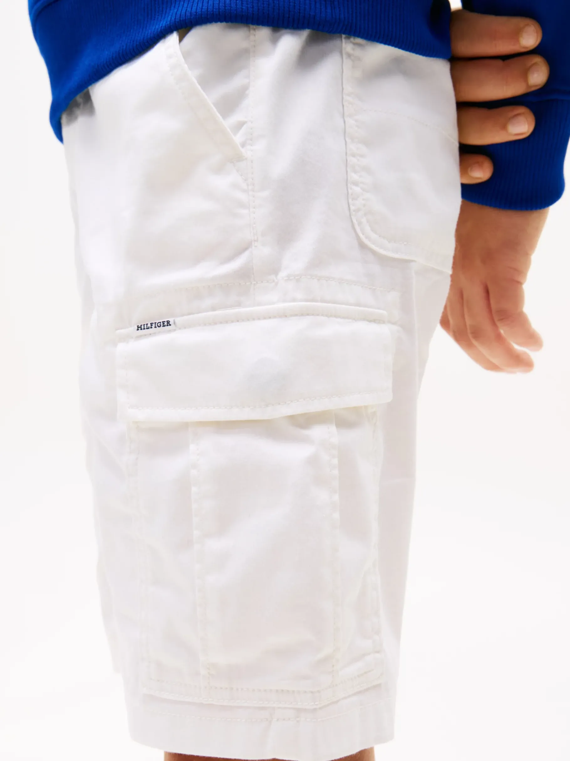 Tommy Hilfiger Gewebte Cargo-Shorts WHITE Sale