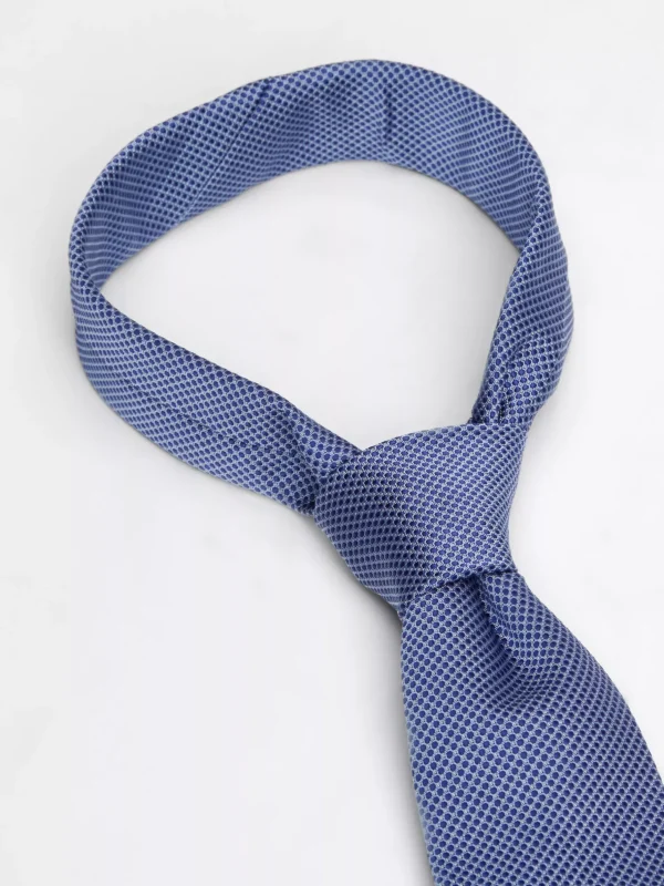 Tommy Hilfiger Gewebte Seiden-Krawatte mit Mikro-Punkten LIGHT BLUE / DESERT SKY Outlet