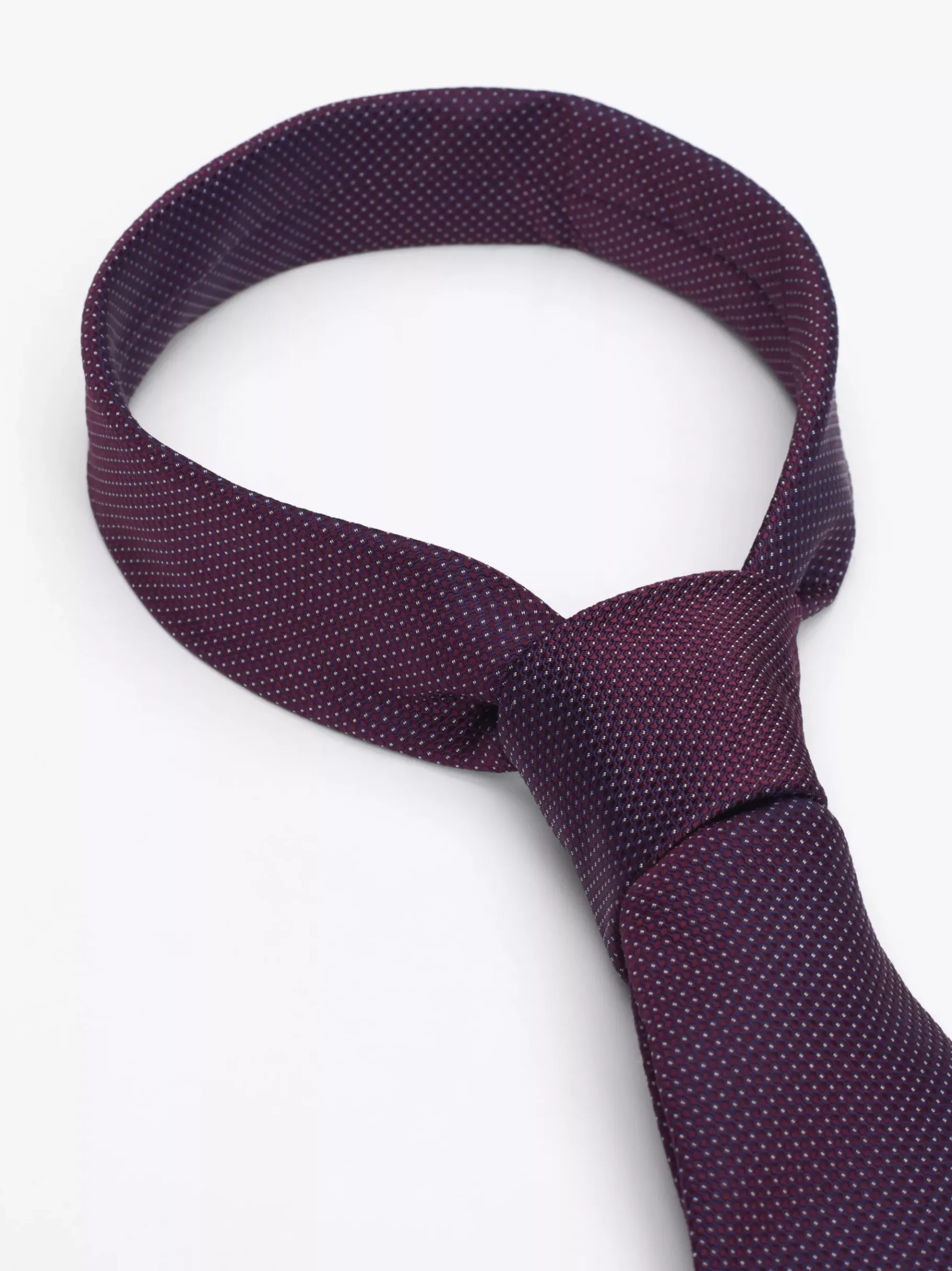 Tommy Hilfiger Gewebte Seiden-Krawatte mit Mikro-Punkten DEEP ROUGE / DESERT SKY Cheap