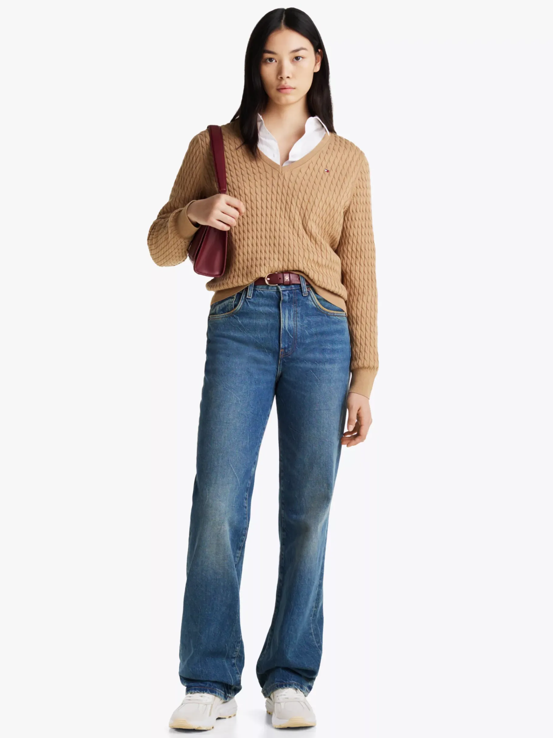 Tommy Hilfiger Gleichfarbiger Sneaker mit klobiger Sohle CLASSIC BEIGE/ANCIENT WHITE Fashion