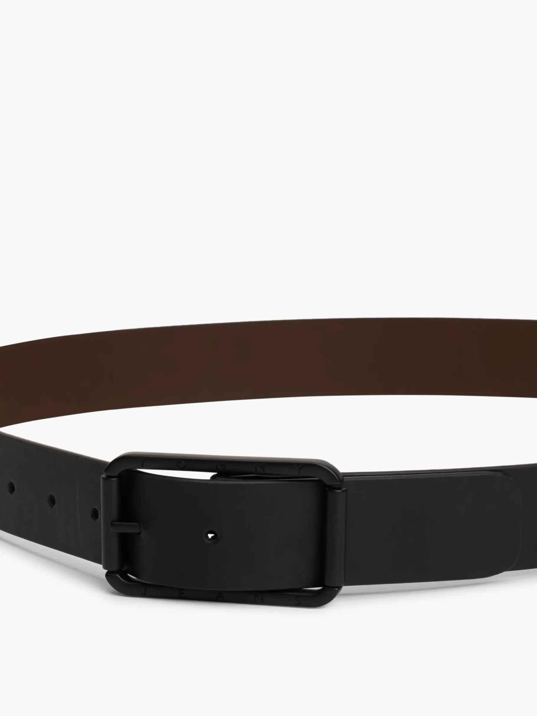 Tommy Hilfiger Gleichfarbiger Wende-Gürtel aus Leder BLACK/COGNAC Shop