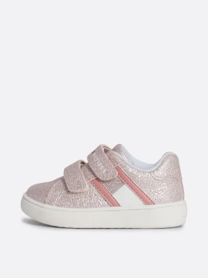 Tommy Hilfiger Glitzer-Sneaker mit Klettverschluss und Flag PINK Shop