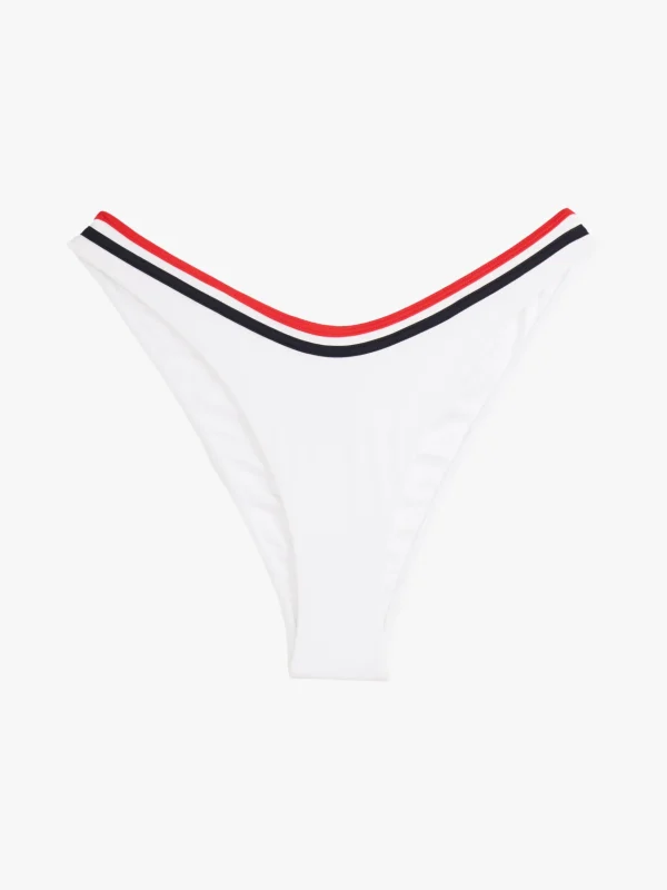 Tommy Hilfiger Global Stripe Cheeky Fit Bikinihose WHITE Best Sale