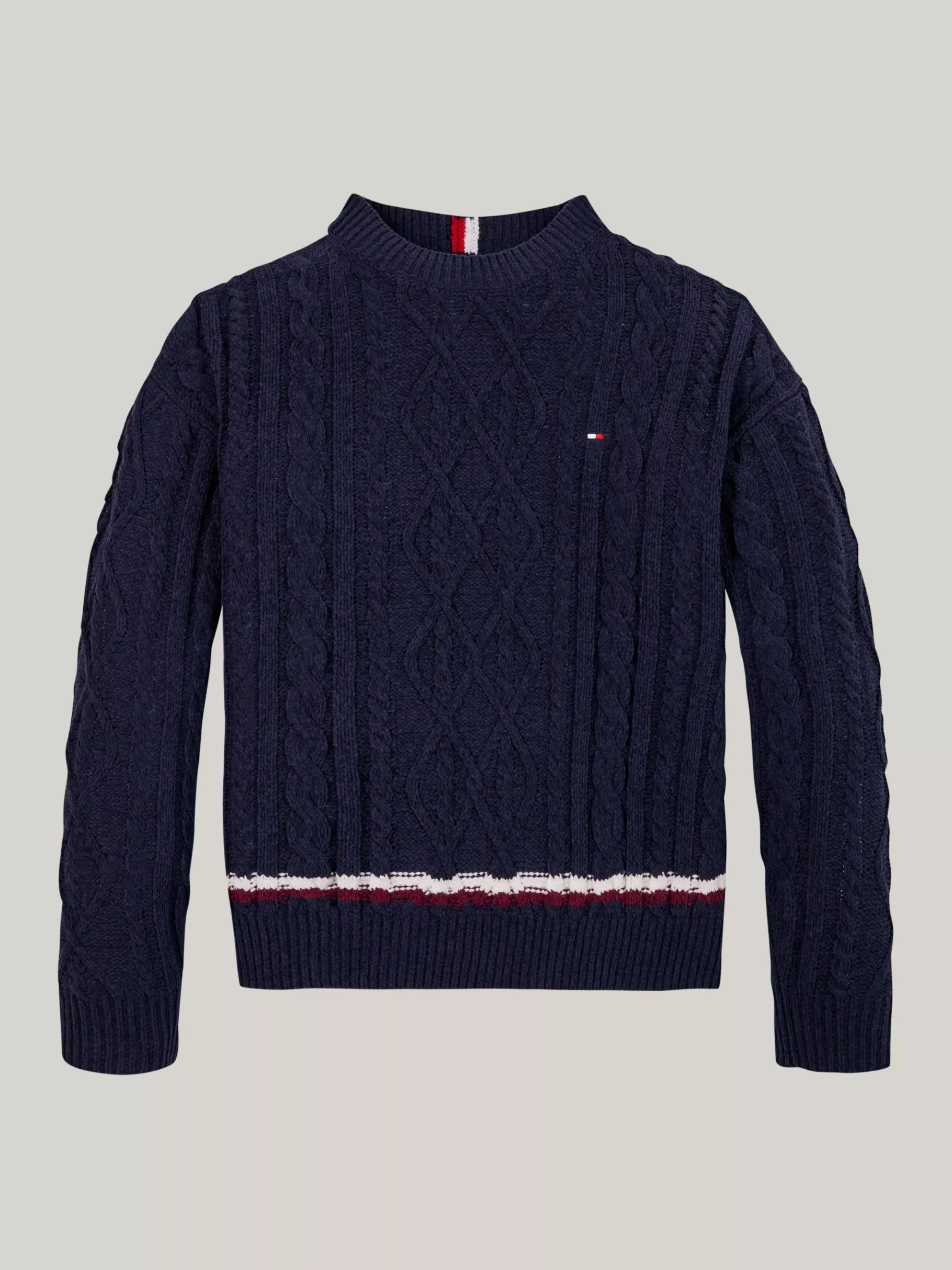 Tommy Hilfiger Global Stripe Chenille-Pullover DESERT SKY Sale