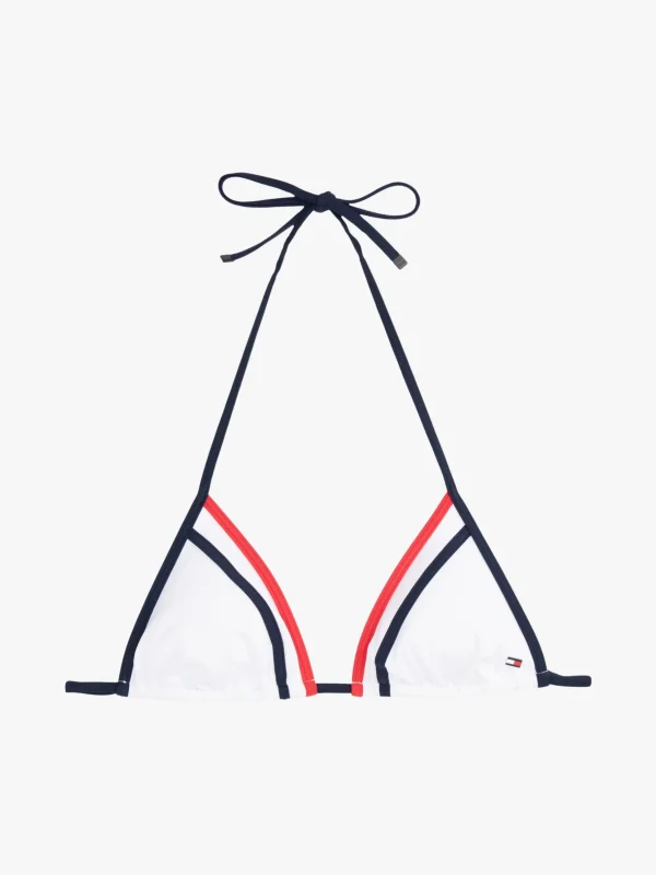Tommy Hilfiger Global Stripe Triangle-Bikinioberteil WHITE Online