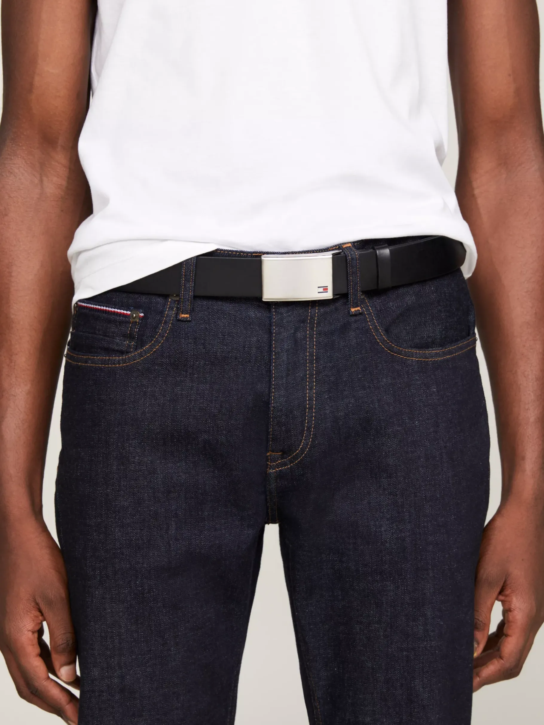 Tommy Hilfiger Gürtel mit Logo-Schnalle BLACK Cheap