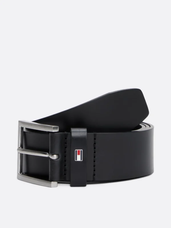 Tommy Hilfiger Hampton Ledergürtel BLACK Cheap