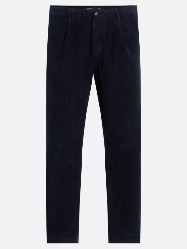 Tommy Hilfiger Harlem Tapered Leg Fit Cord-Chinos mit Stretch DESERT SKY Best Sale