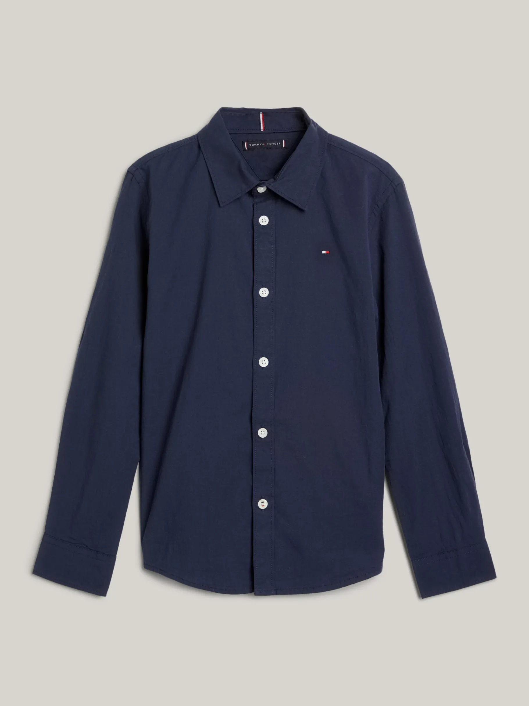 Tommy Hilfiger Hemd aus Baumwoll-Popeline mit Stretch TWILIGHT NAVY Store