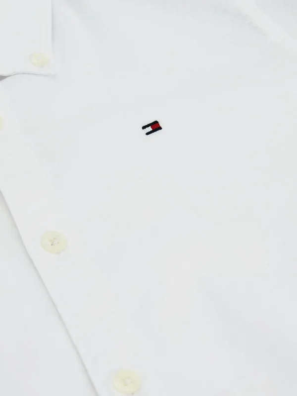 Tommy Hilfiger Hemd aus Baumwoll-Popeline mit Stretch WHITE New