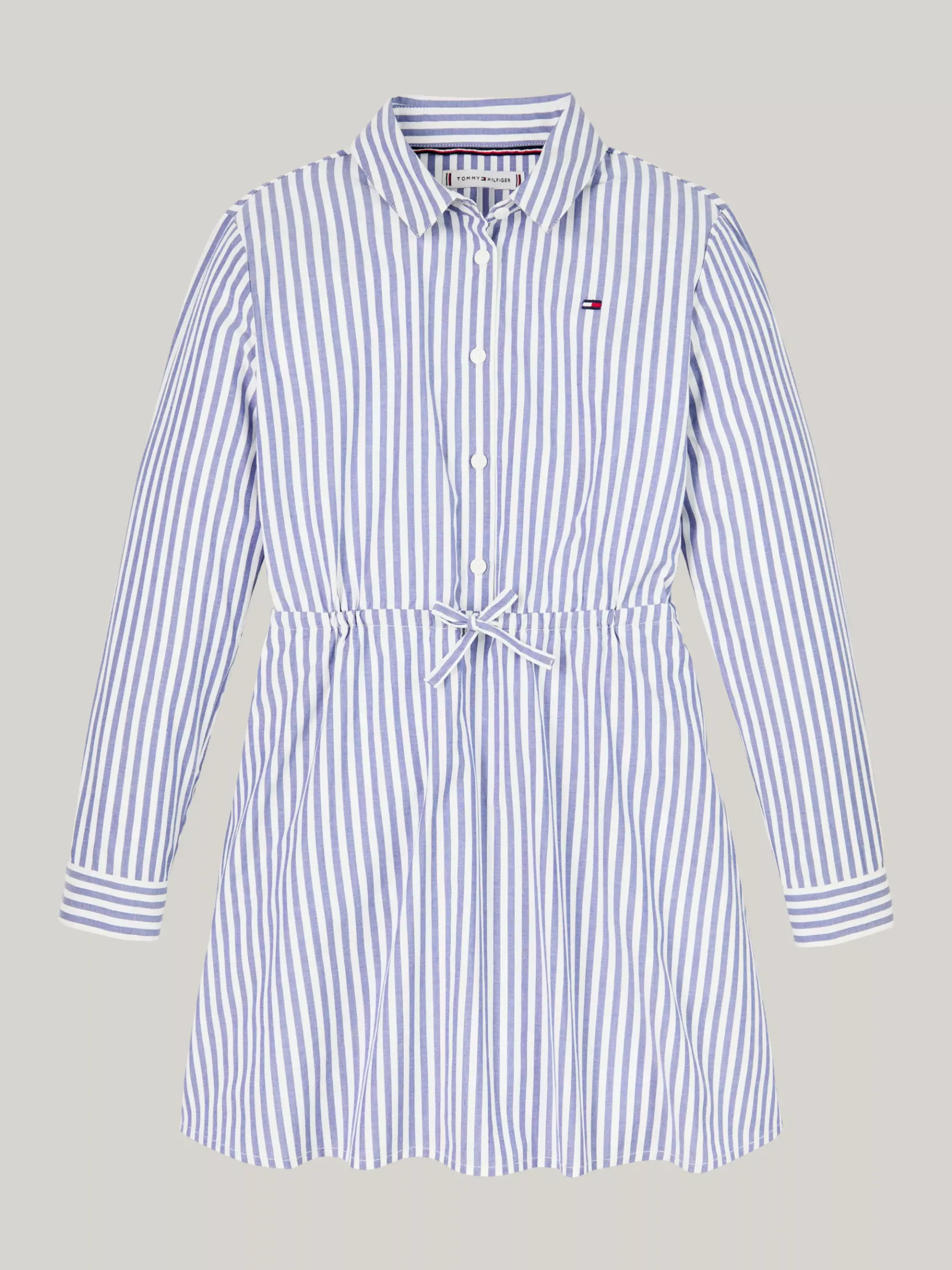 Tommy Hilfiger Hemdkleid mit Ithaka-Streifen MID BLUE / OPTIC WHITE Online