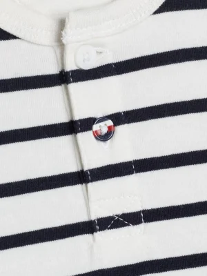 Tommy Hilfiger Henley-Langarmshirt mit Breton-Streifen DESERT SKY STRIPE New