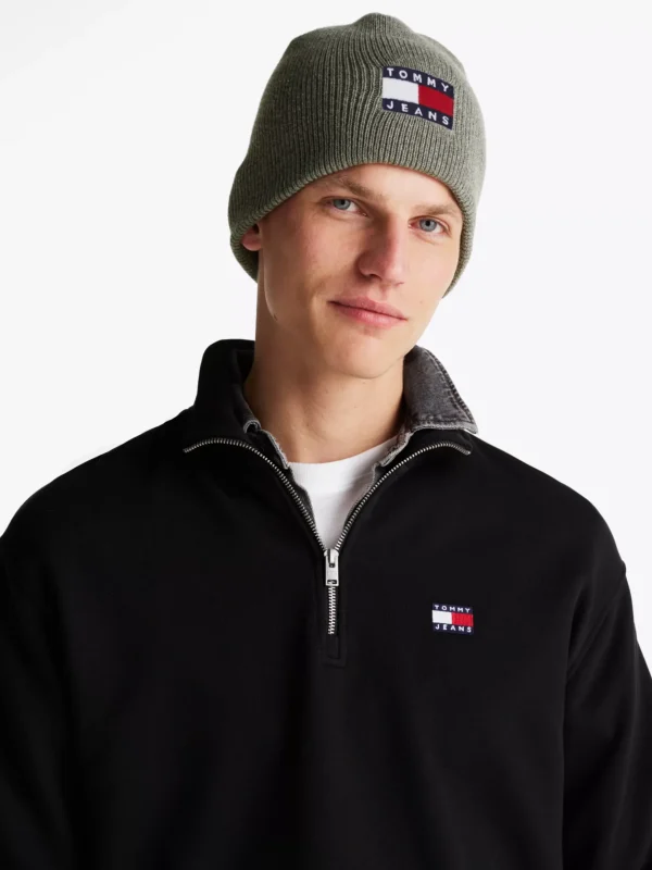 Tommy Hilfiger Heritage Beanie mit gleichfarbigem Logo ZINC GREY Shop