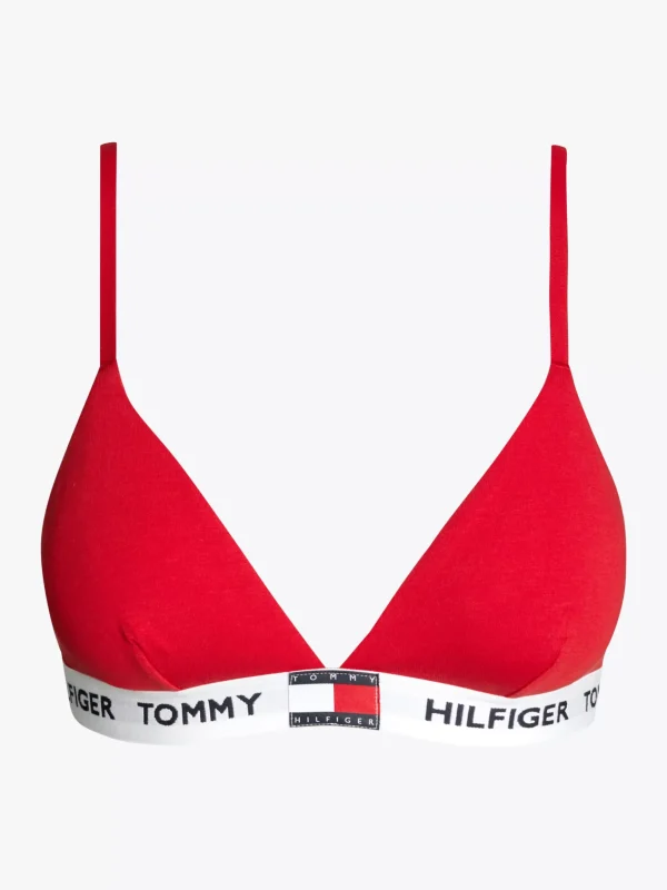 Tommy Hilfiger Heritage gepolsterter Triangel-BH mit Logo PRIMARY RED Cheap