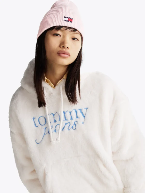 Tommy Hilfiger Heritage Rippstrick-Beanie mit Logo PRECIOUS PINK Sale