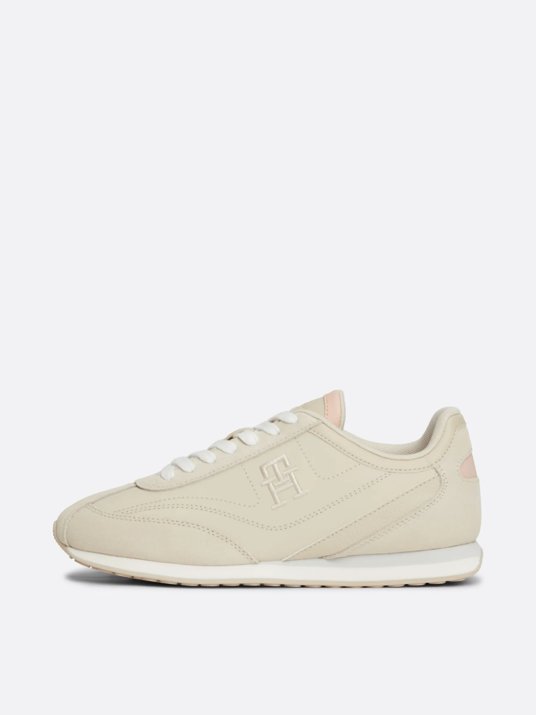 Tommy Hilfiger Heritage Runner-Sneaker aus Leder CLASSIC BEIGE Flash Sale