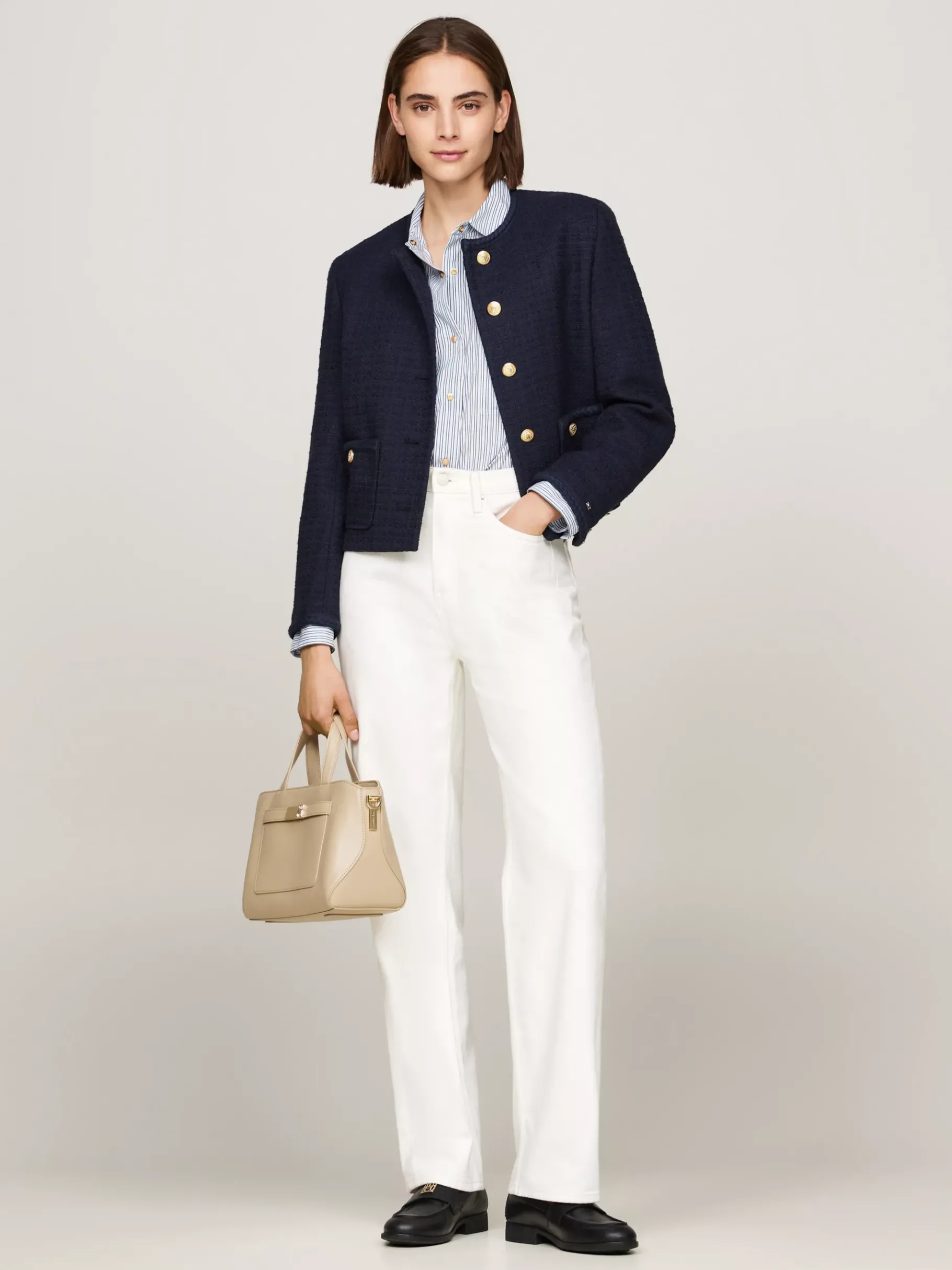 Tommy Hilfiger Heritage Satchel BEIGE Cheap