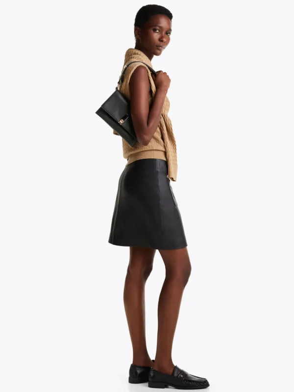 Tommy Hilfiger Heritage Schultertasche mit Nieten BLACK Cheap