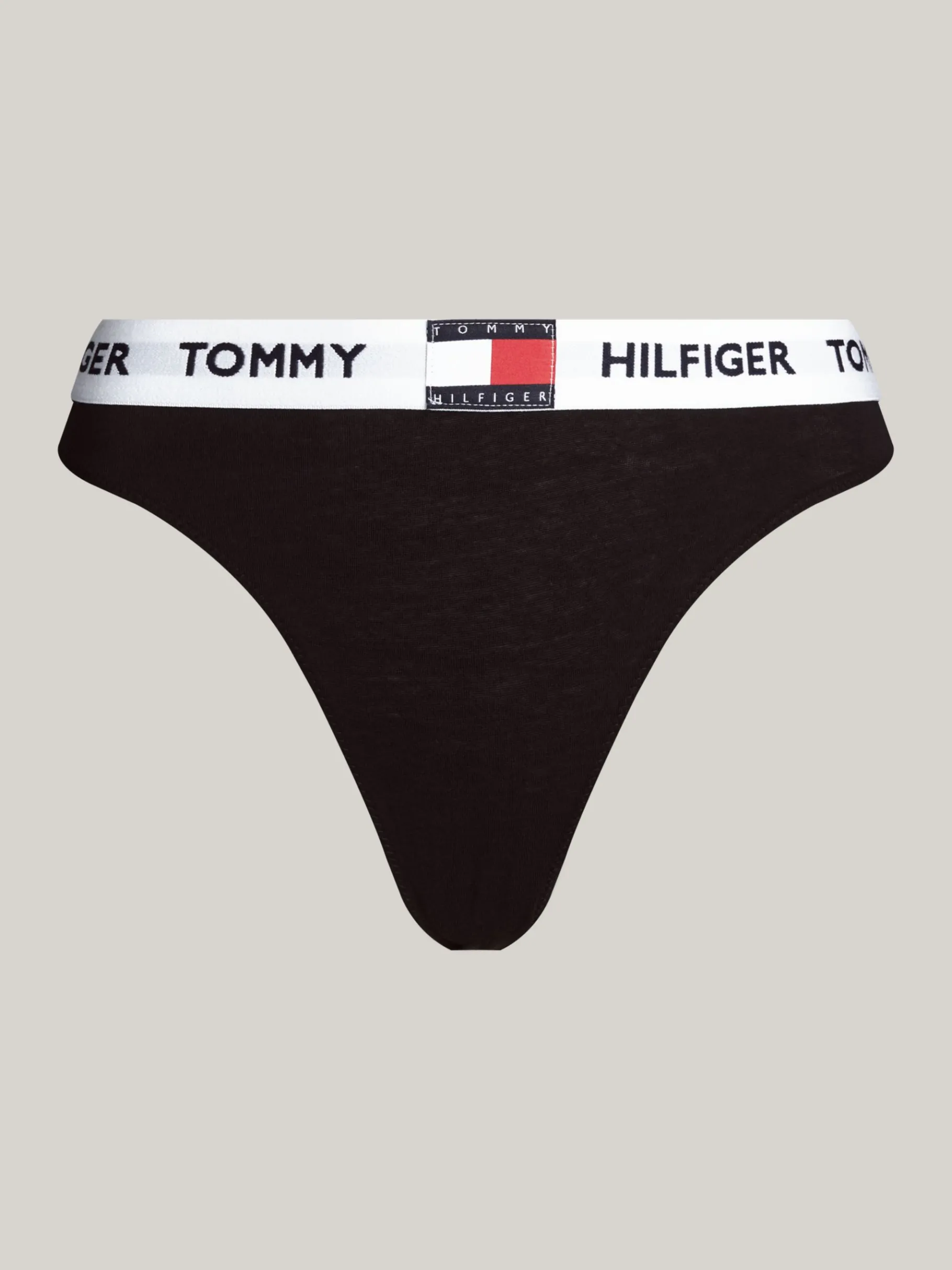 Tommy Hilfiger Heritage Slip mit Logomuster-Taillenbund BLACK Cheap