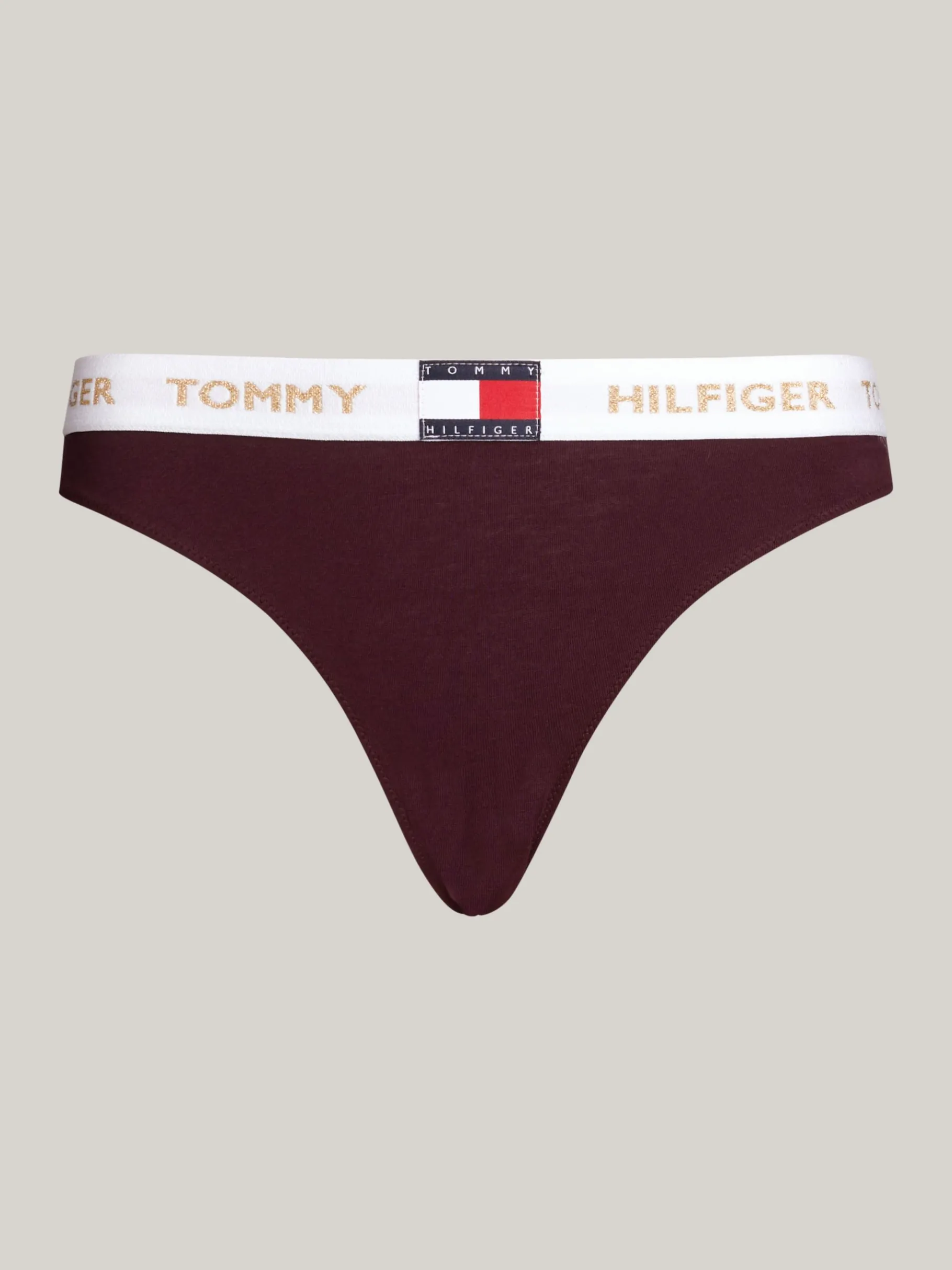 Tommy Hilfiger Heritage Slip mit Logomuster-Taillenbund DEEP BURGUNDY Best