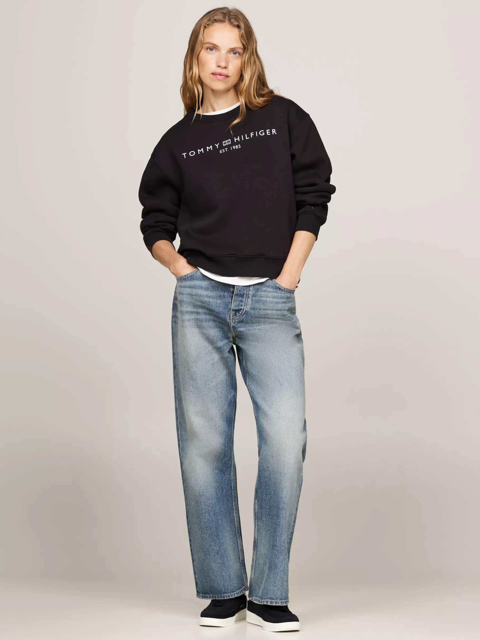 Tommy Hilfiger Heritage Sneaker aus Wildleder mit Flag BLACK New