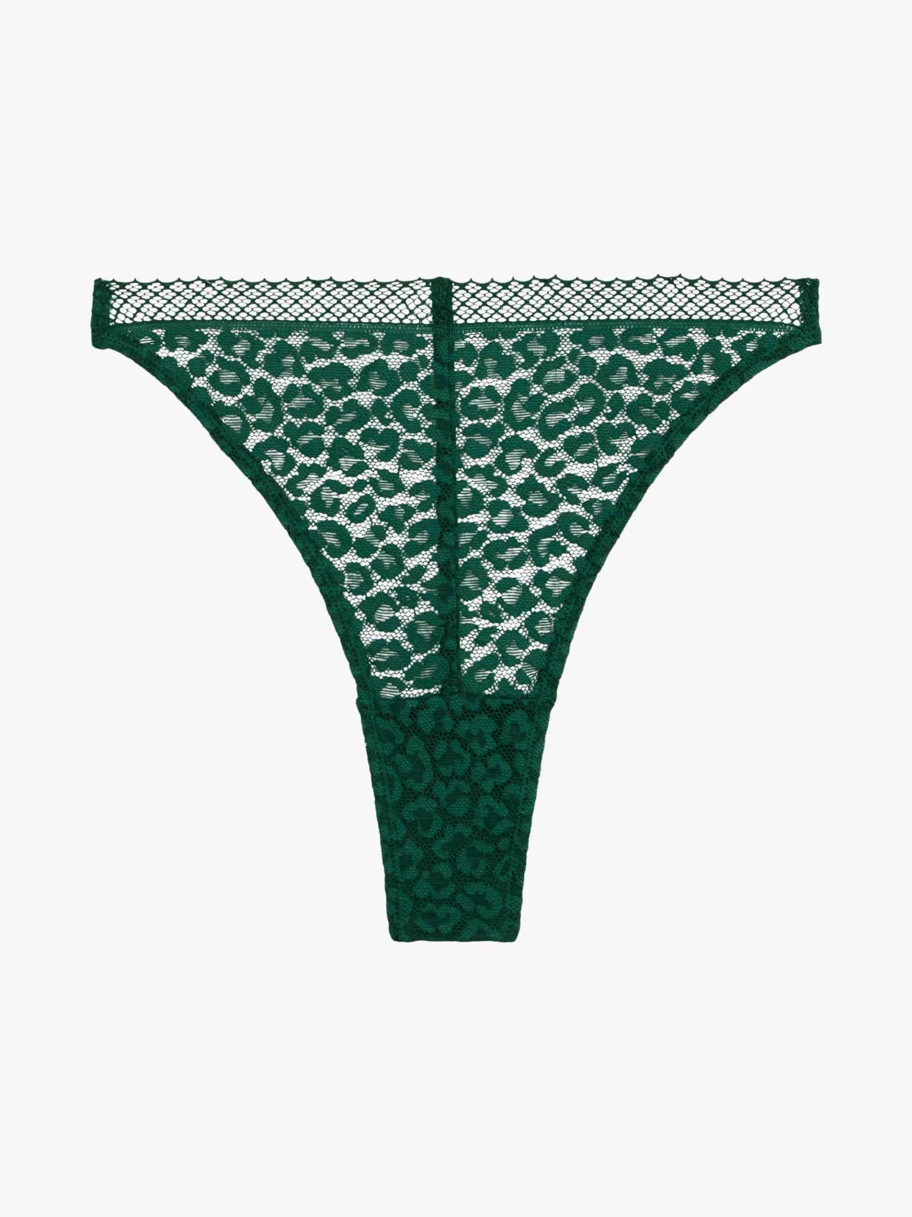 Tommy Hilfiger Heritage String mit Leopardenspitze ORNAMENTAL GREEN New