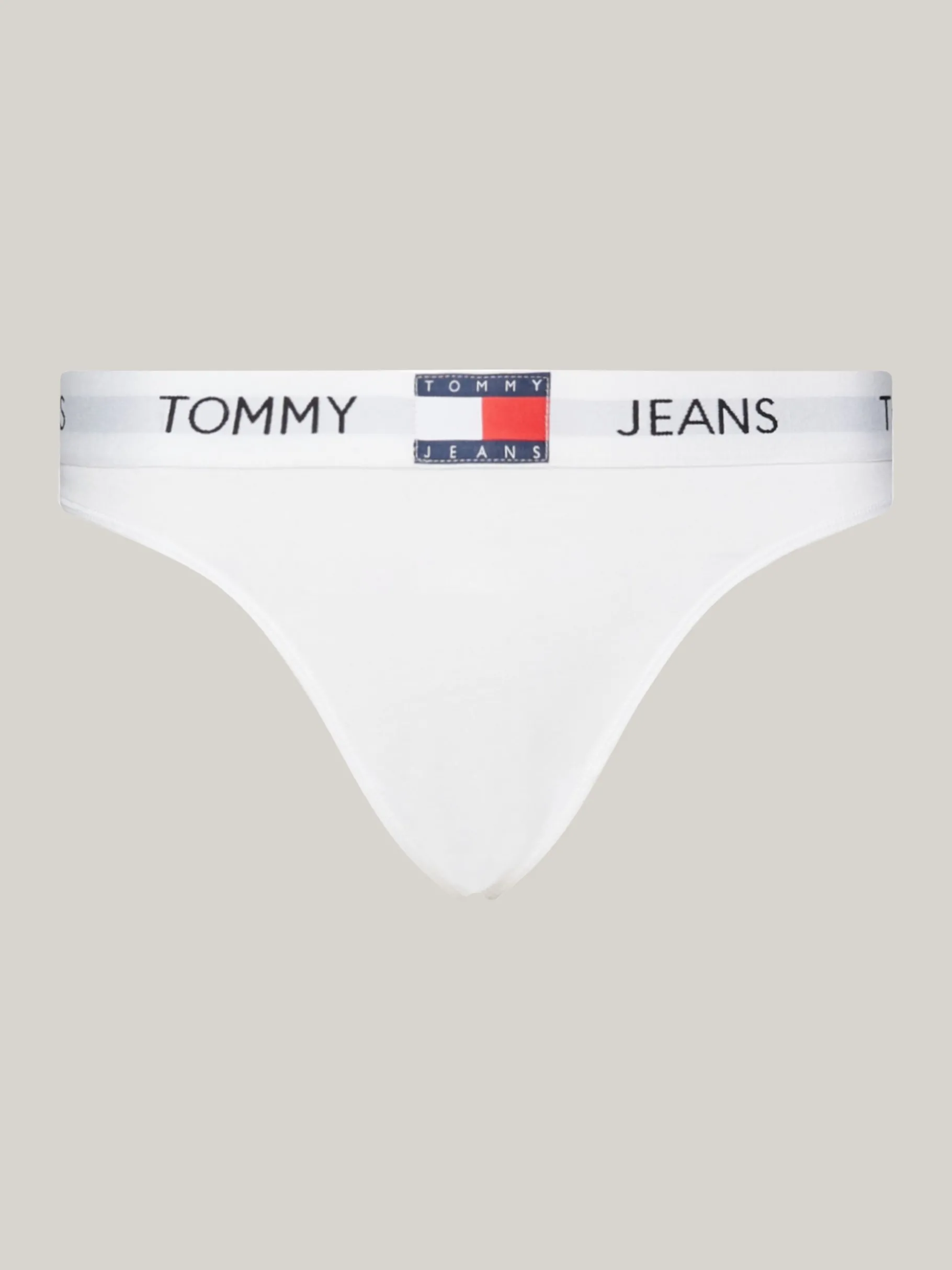 Tommy Hilfiger Heritage String mit Logomuster am Taillenbund WHITE Discount