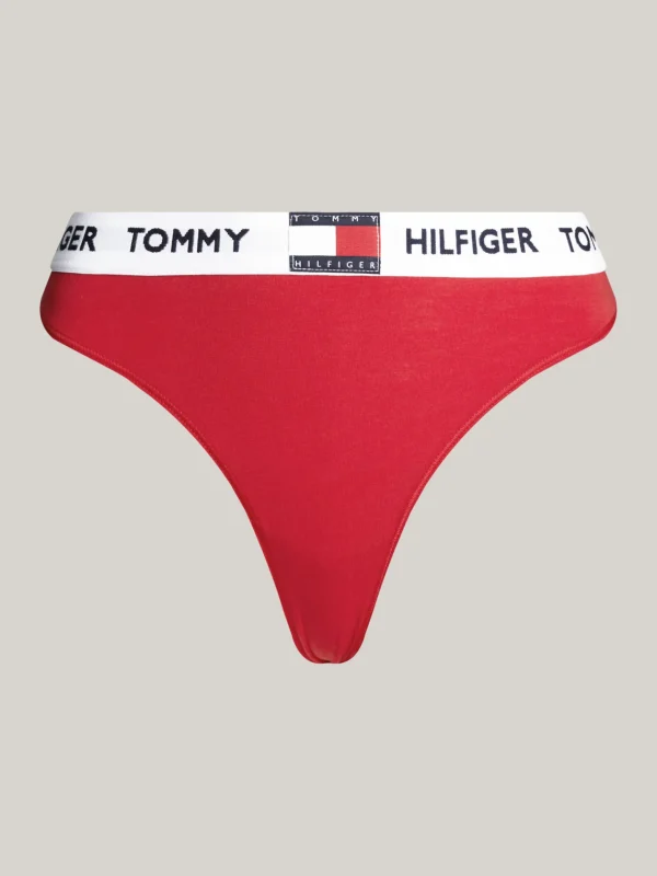 Tommy Hilfiger Heritage String mit Logomuster-Taillenbund PRIMARY RED Hot