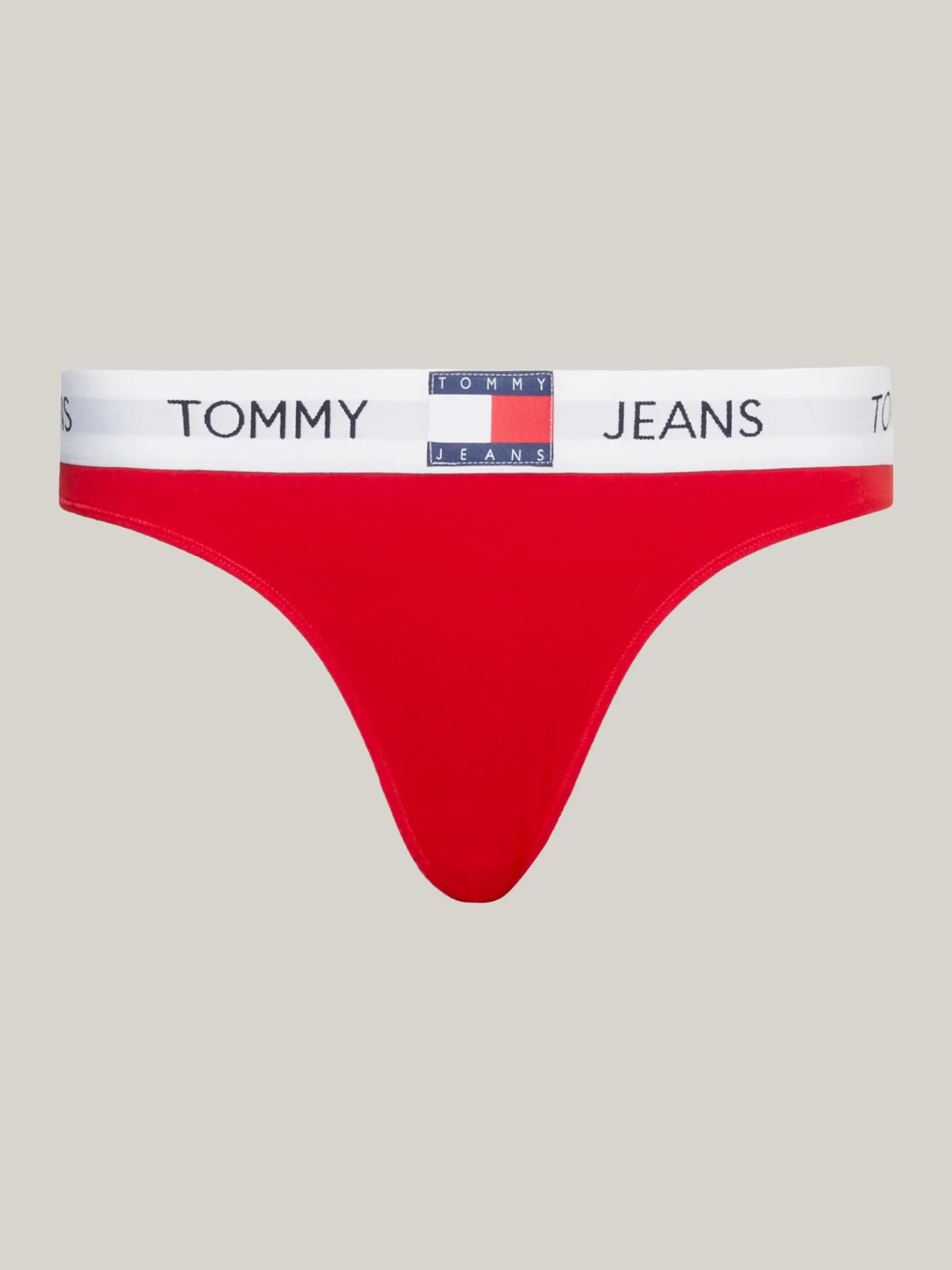 Tommy Hilfiger Heritage String mit Logomuster am Taillenbund DEEP CRIMSON Best Sale