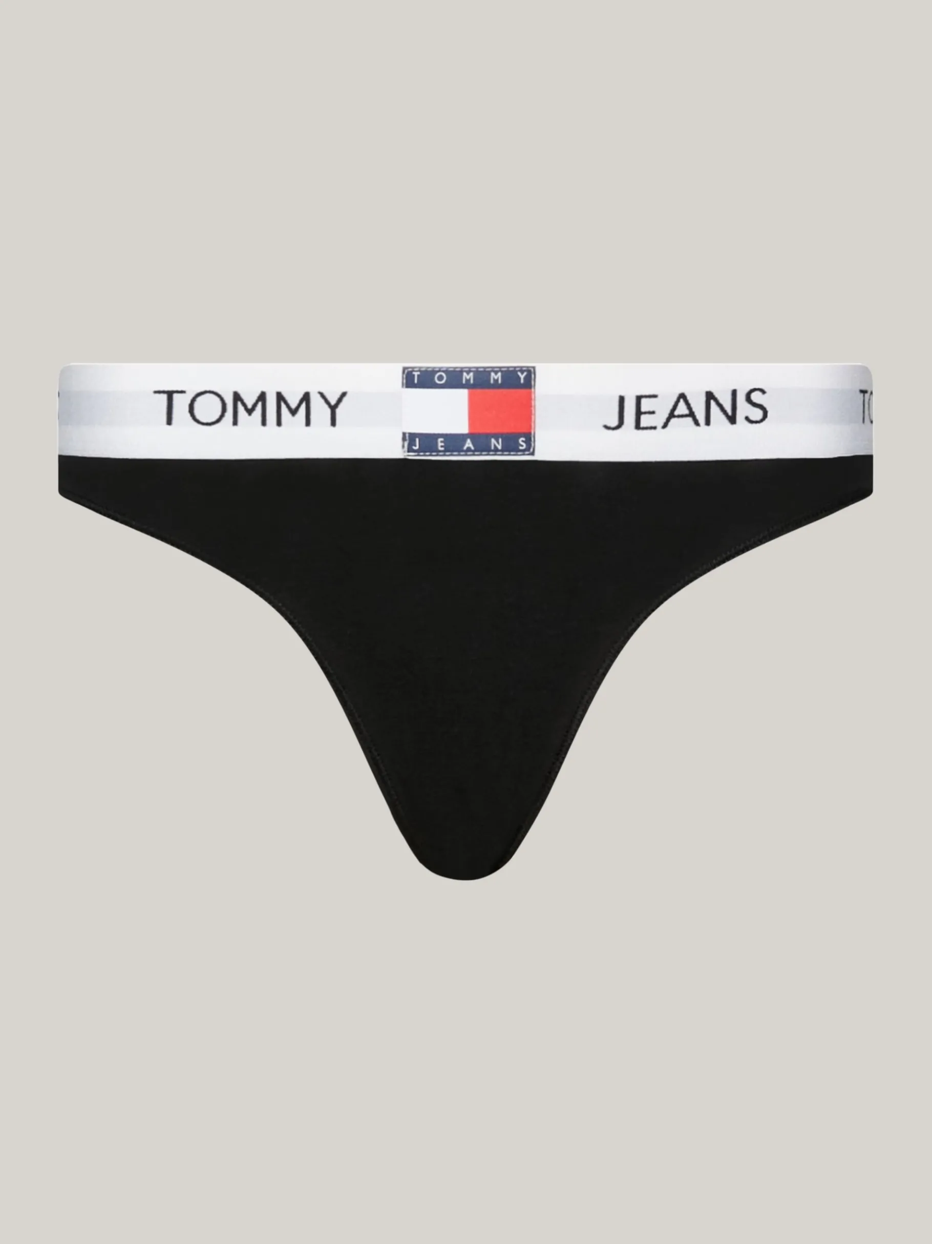 Tommy Hilfiger Heritage String mit Logomuster am Taillenbund BLACK Cheap